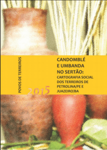 Capa de Livro: Candomblé e Umbanda no Sertão - Cartografia Social dos Terreiros de Petrolina PE e Juazeiro BA