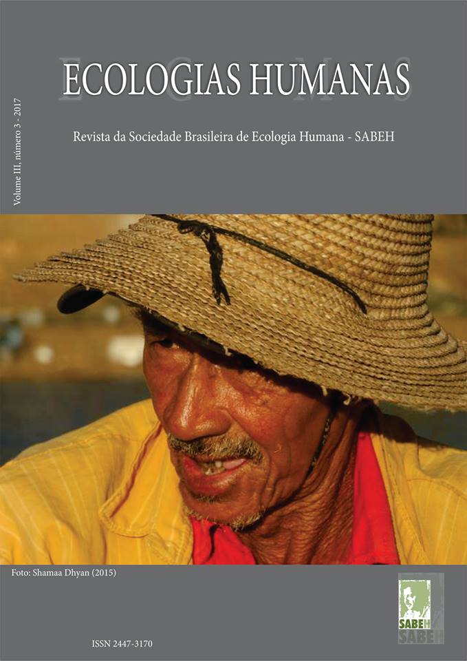 Capa de Livro: Revista Ecologias Humanas - Vol 3. nº. 3 - 2017