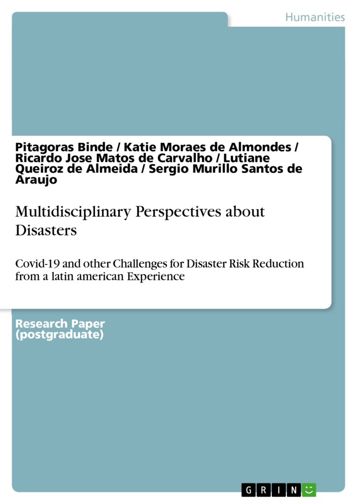 Capa de Livro: Multidisciplinary Perspectives about Disasters