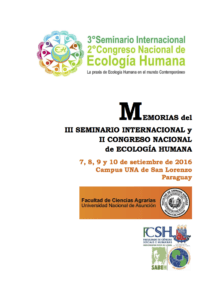 Capa de Livro: Memorias del III Seminario Internacional de Ecología Humana y II Congreso Nacional de Ecología Humana.