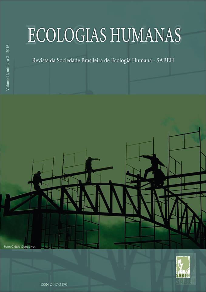 Capa de Livro: Revista Ecologias Humanas - Vol. 2 nº. 2 - 2016